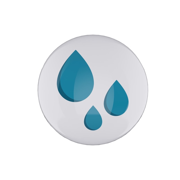 Iconen van waterdruppels