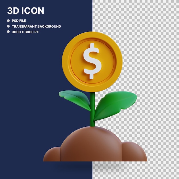 Iconen voor 3d-investeringen