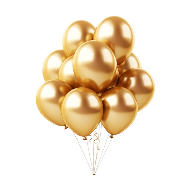 PSD iconische afbeelding van een gouden ballon