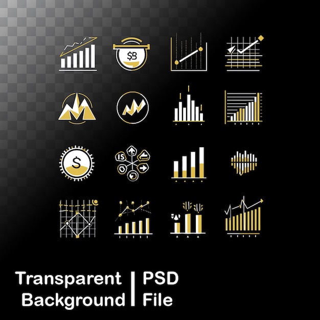 PSD icons for the economy of the bank graphics are hd quality