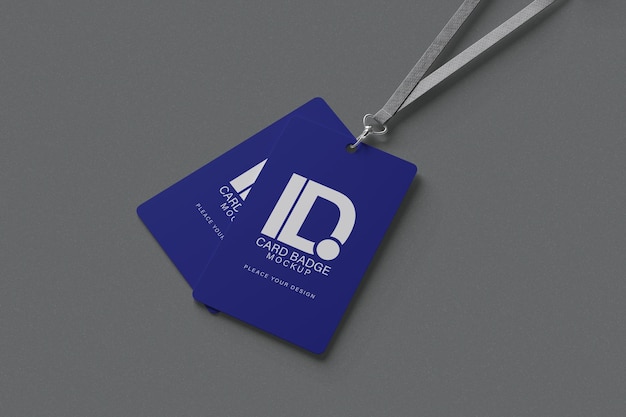 id card badge mockup