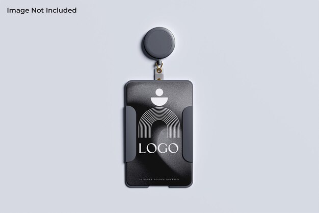 Id card holder mockup