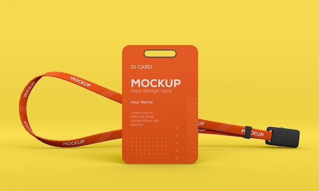 Id card mockup design