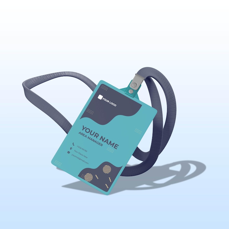 PSD id card mockup