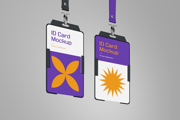 Id card mockup