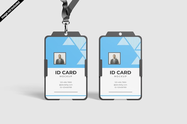 PSD id card mockup