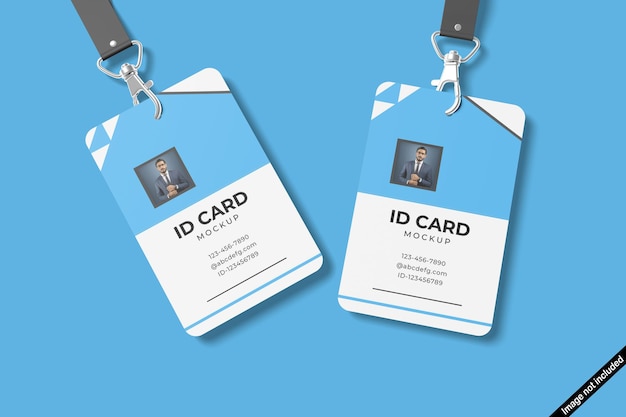 PSD id card mockup