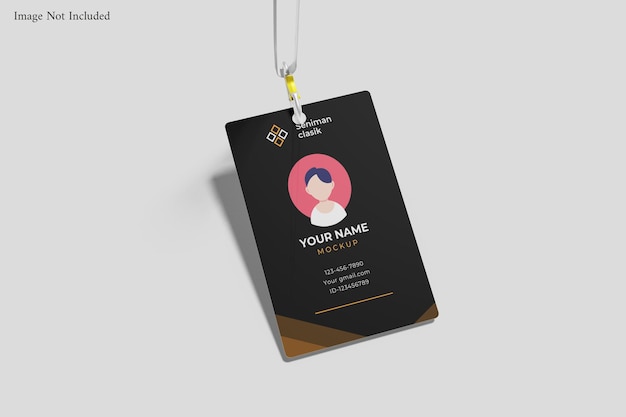 Id card mockup