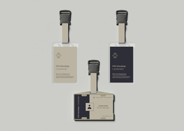 Id card mockup