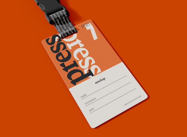 PSD id card mockup