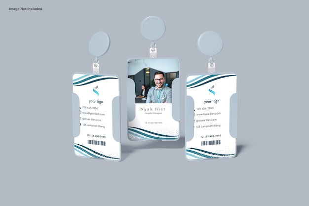 Id card mockup