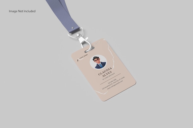 PSD id card mockup