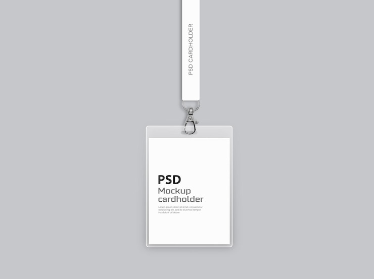 PSD id cardholder mockup