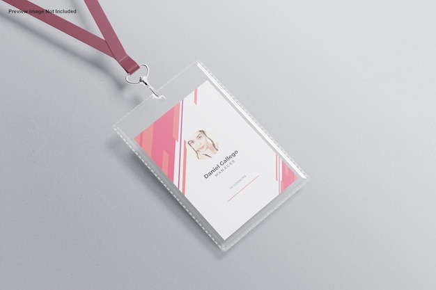 PSD id-kaarthouder mockup