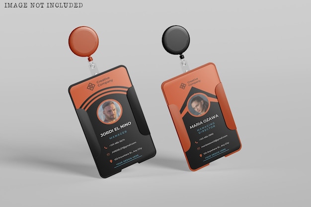 Id-kaarthouder mockup