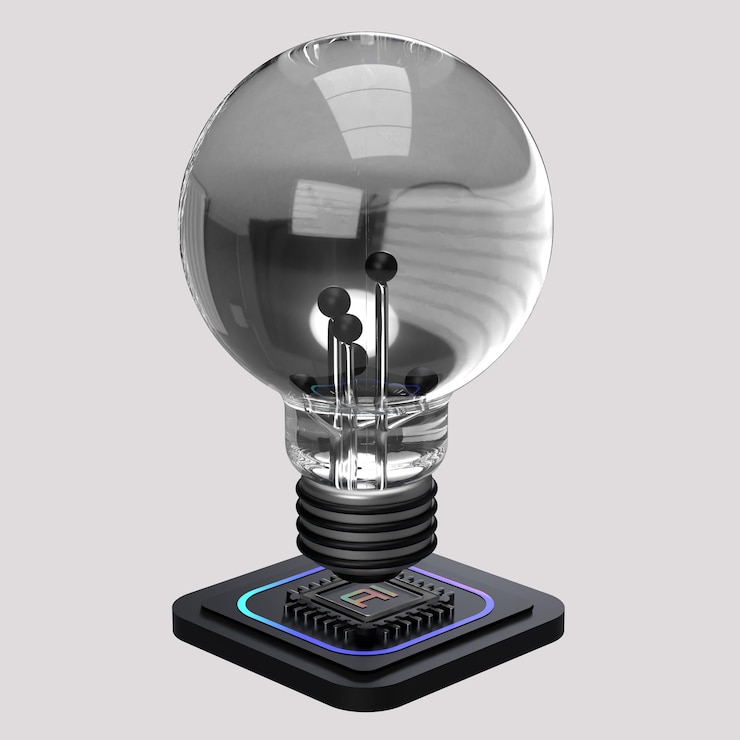 PSD idea lightbulb 3d icon