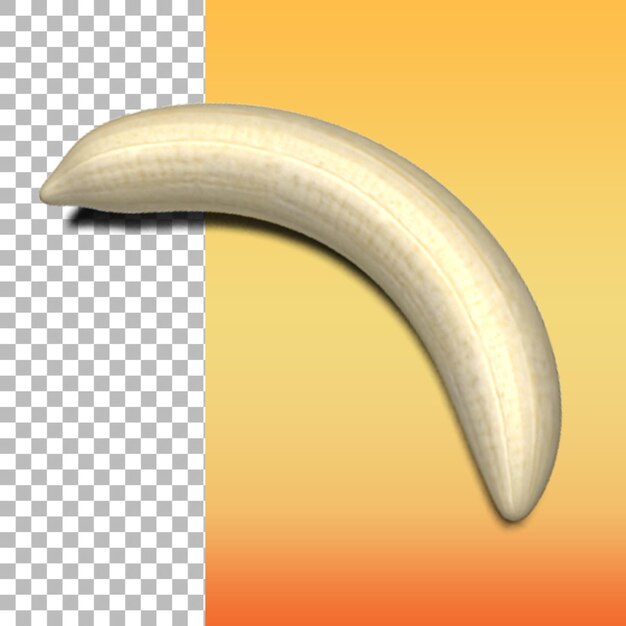 Ideal element of bananas isolated on transparent background