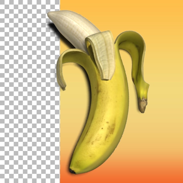 ideal element of bananas isolated on transparent background