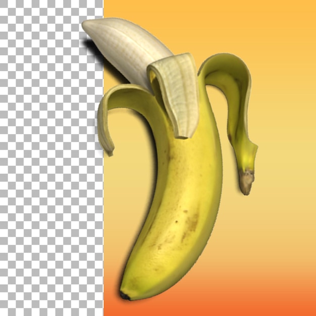 PSD ideal element of bananas isolated on transparent background