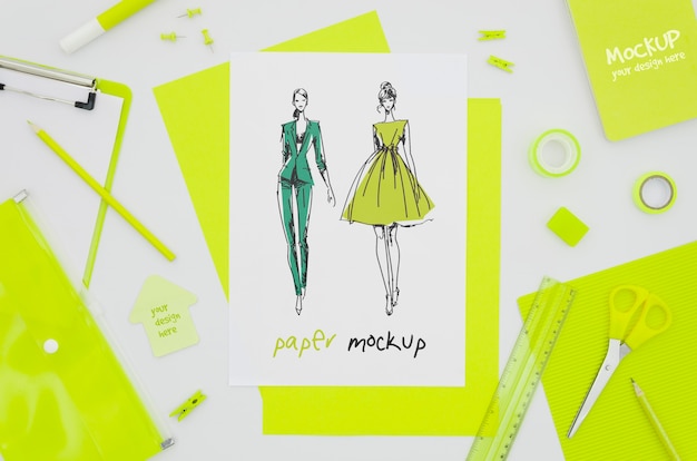 ideas of clothing paper mock-up