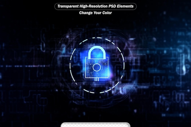 PSD identifying a computer virus antivirus protection and computer security concept