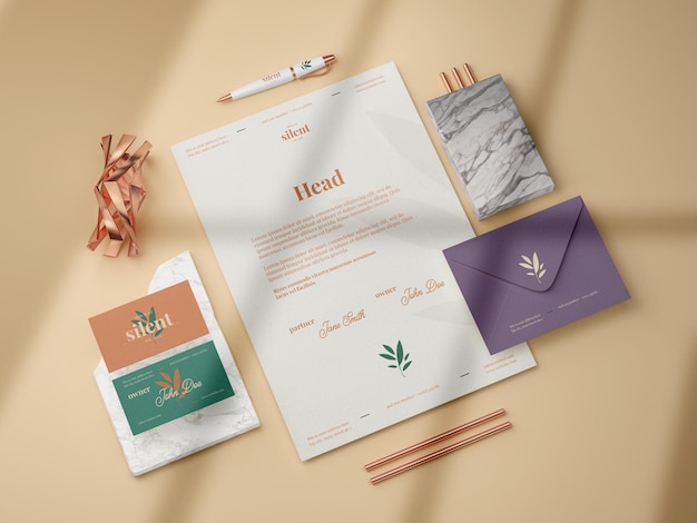 Identity brand mockup template