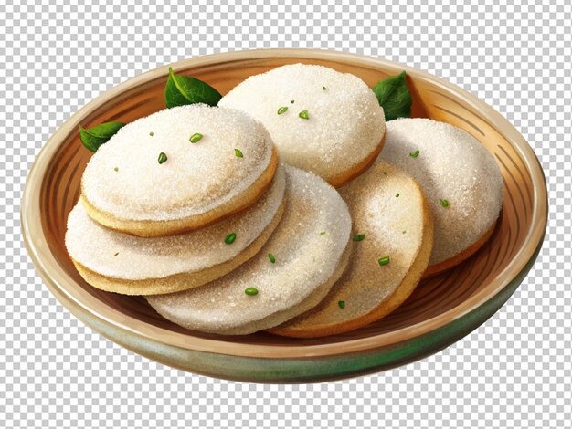 Idli geïsoleerd op witte achtergrond