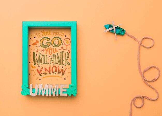 If you never go, you will never know. motivational lettering for holiday concept