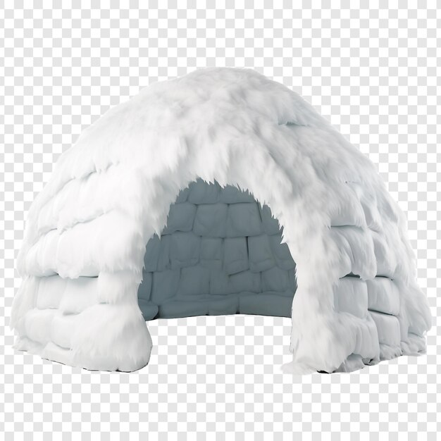 Igloo house isolated on transparent background