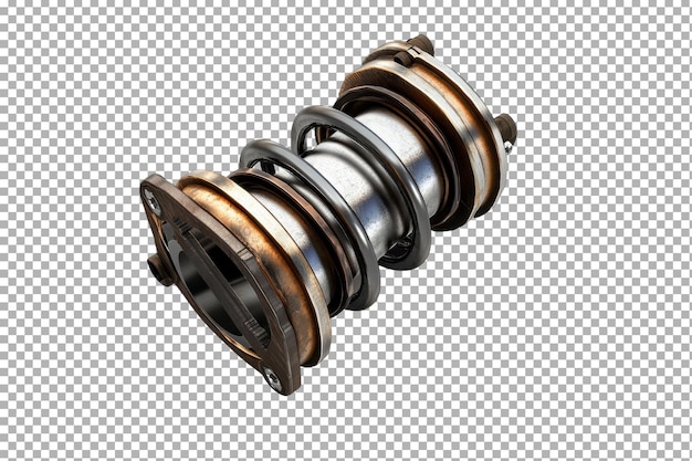ignition coil component isolated on transparent background