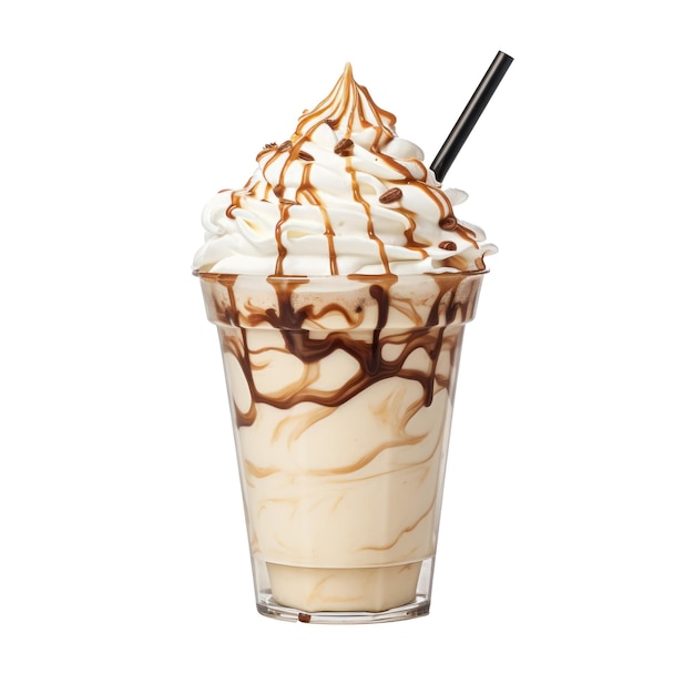 Ijs frappe of koude thee geïsoleerd