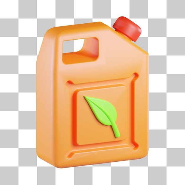 PSD ikona 3d ekologicznego paliwa