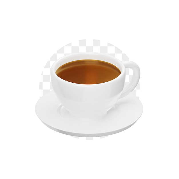 Ikona 3D filiżanki herbaty