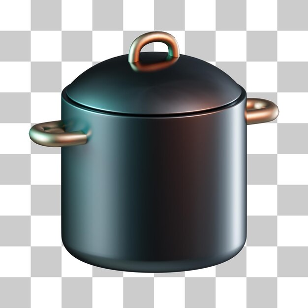 PSD ikona 3d garnka do gotowania
