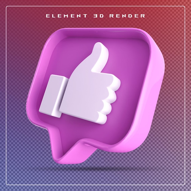 ikona 3d jak fioletowy