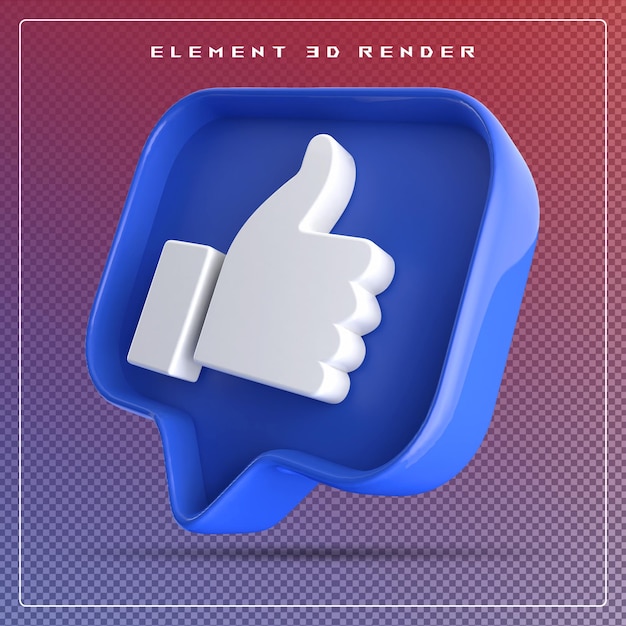 ikona 3d jak niebieski
