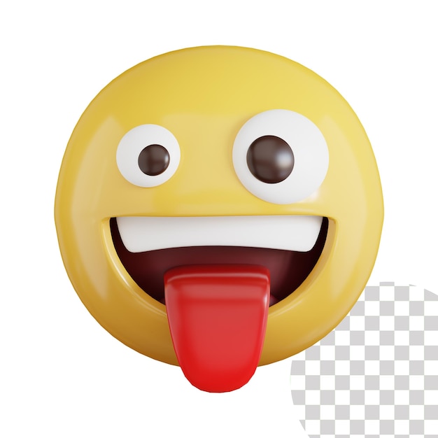 Ikona 3d Języka Emoji