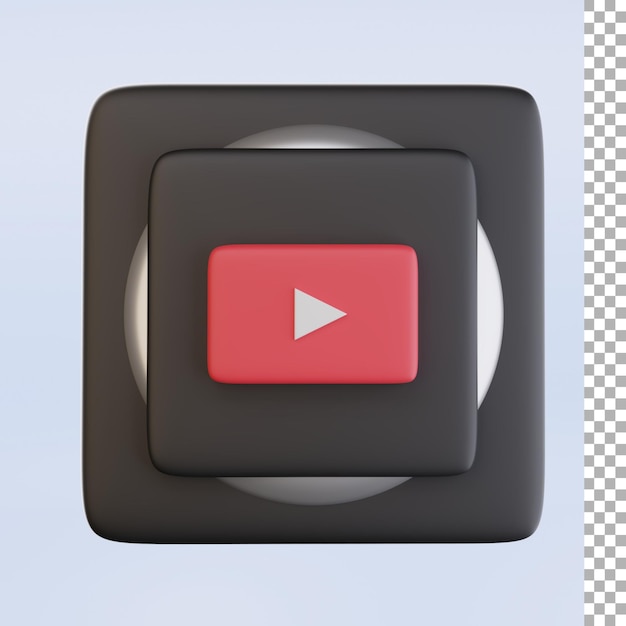 Ikona 3d Logo Youtube