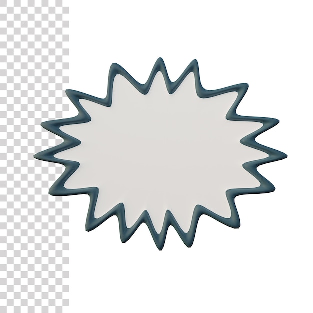 Ikona 3d naklejki czatu