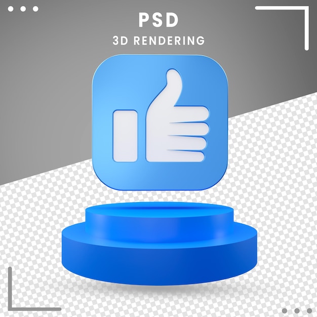 PSD ikona 3d obrócona jak