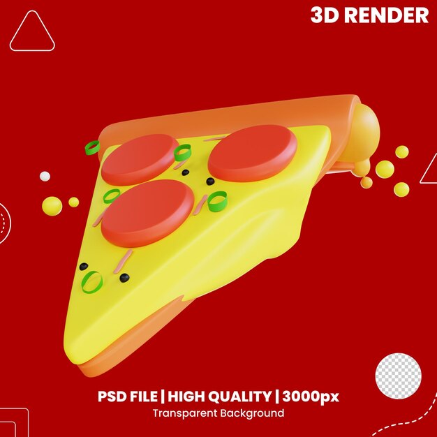 PSD ikona 3d pizza slice