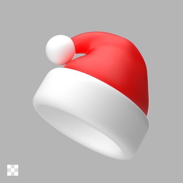 PSD ikona 3d santa hat