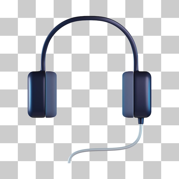 Ikona 3D słuchawek do gier