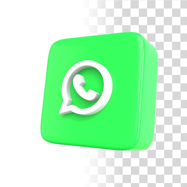 PSD ikona 3d whatsapp