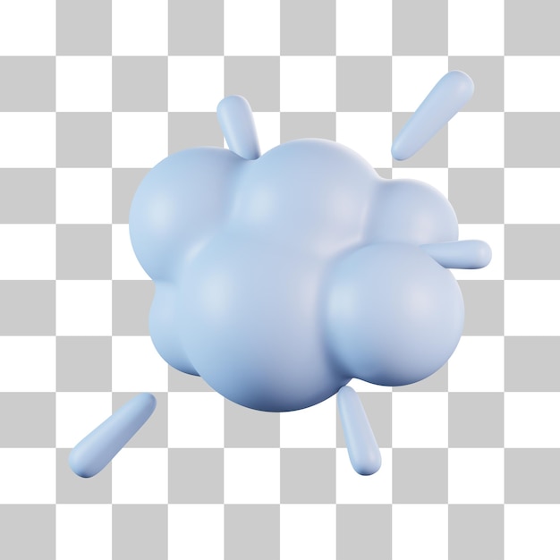 Ikona 3D wybuchu dymu