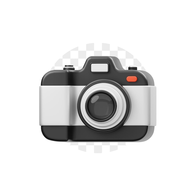 Ikona aparatu DSLR 3D Premium Psd
