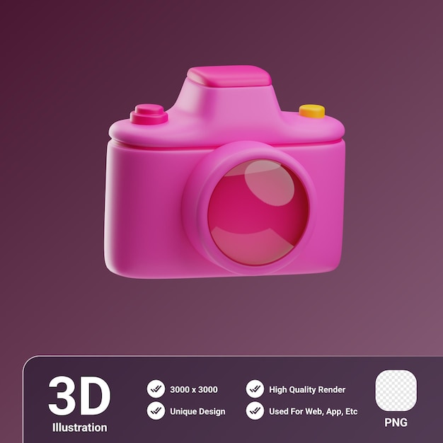 Ikona aparatu urodziny ilustracja 3D