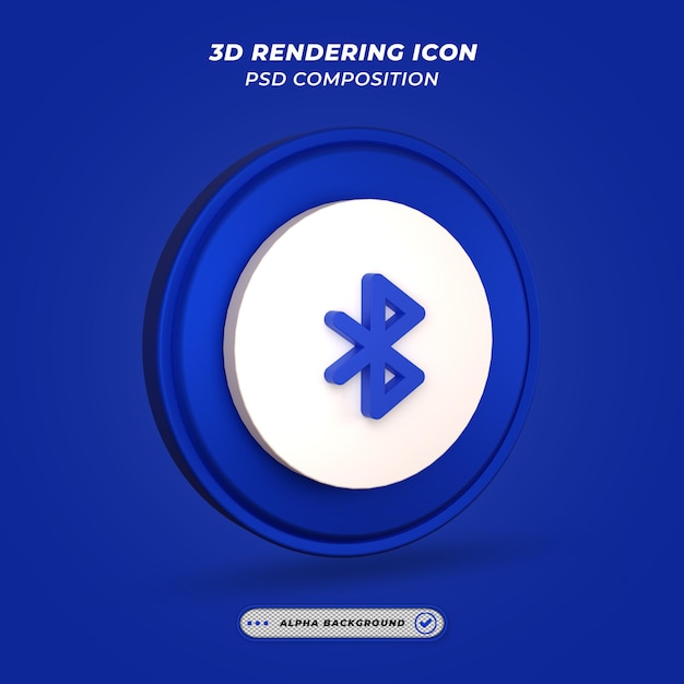 Ikona Bluetooth W Renderowaniu 3d