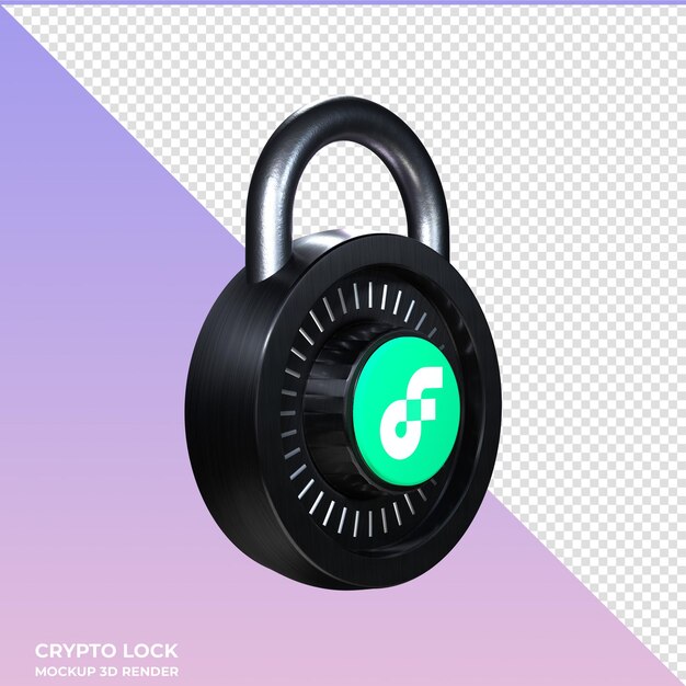 Ikona Crypto Lock Flow 3d