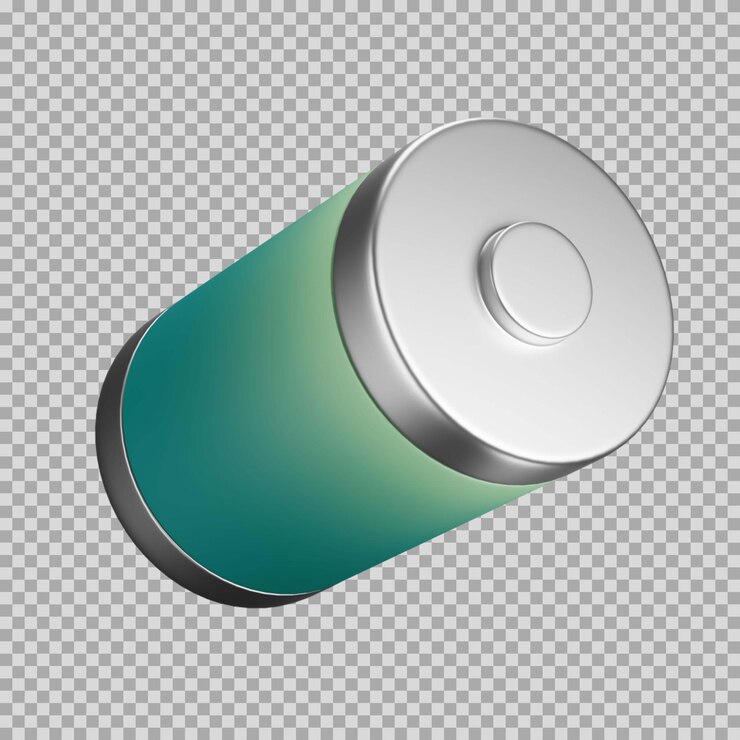 PSD ikona dynamicznego koloru baterii 3d